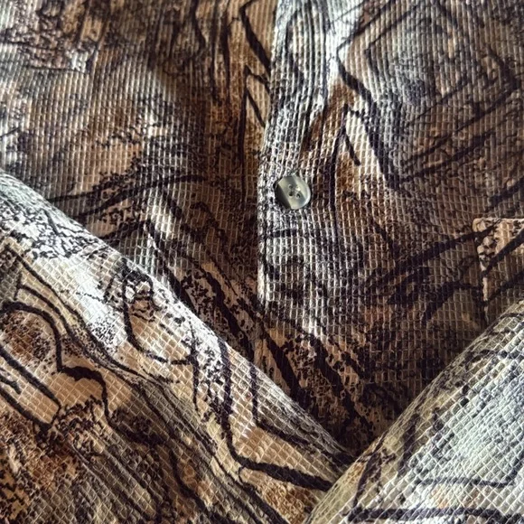 Vintage 90s Basic elements long sleeve abstract art button down shirt - Picture 9 of 10